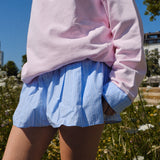 SHORT FLEUR ROSE