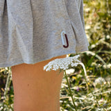 SHORT FLEUR GRIS